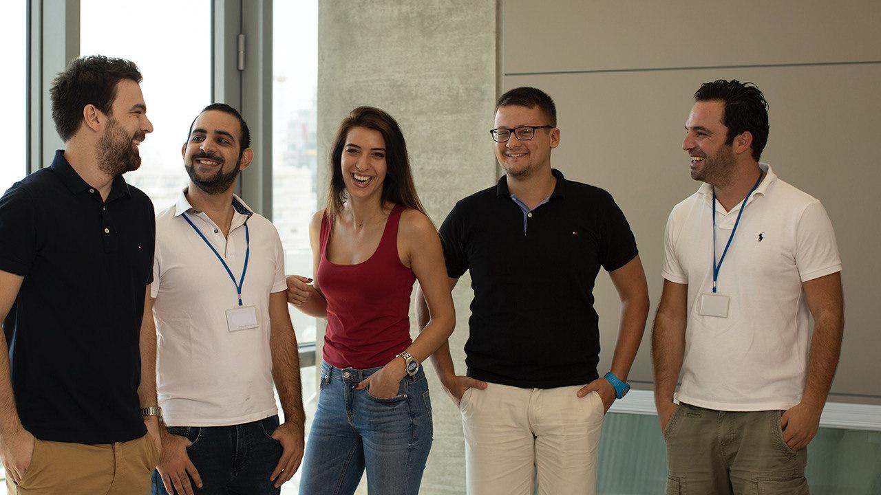 Part of Easybrain team in Limassol office Part of Easybrain team in Limassol office
