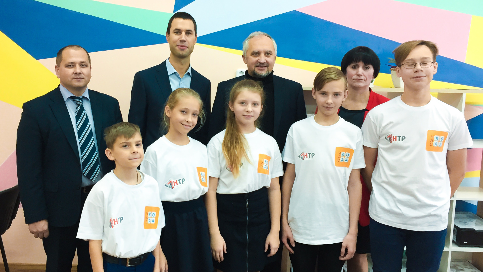 Oleg Grushevish - Easybrain's co-founder and CEO at the official opening ceremony of a tech class Oleg Grushevish - Easybrain's co-founder and CEO at the official opening ceremony of a tech class